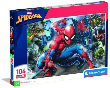 Clementoni CLE puzzle 104 SuperKolor SpiderMan 25044
