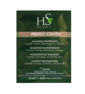 HS Milano „Perfect Keratin“ šampūno maišelis, 15 ml
