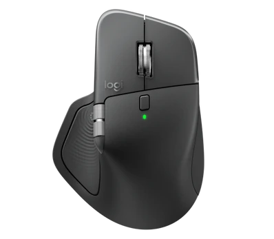 Logitech MX Master 4 Belaidė pelė RF Wireless + Bluetooth, 8000 DPI, Graphite