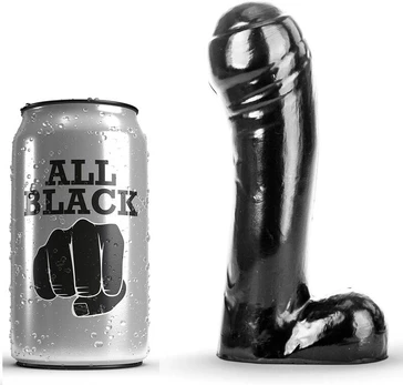 Analinis dildo ALL BLACK 15 cm