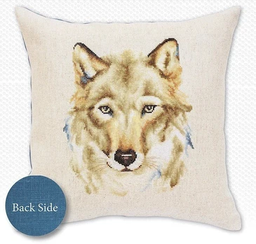 Pillow - Wolf SPB164 - siuvinėjimo kryželiu rinkinys