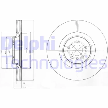 Stabdžių diskas DELPHI BG9060C