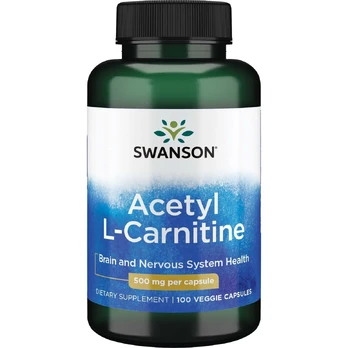SWANSON Acetil L-Karnitinas 500mg - 100 kaps.