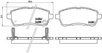 Brake pads - tuning Xtra P 16 013X front kaina