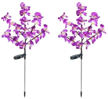 Maximex Solar garden lights, LED orchids, set of 2 pieces, 75 cm