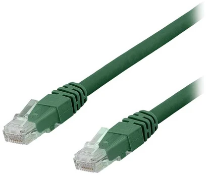 DELTACO U/UTP Cat6a patchkabel, LSZH, 7m, Žalias