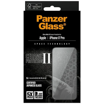 Panzer Glass PanzerGlass Ceramic II Ultra-Wide Fit EasyAligner for iPhone 17 Pro