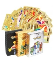 Juodos, auksinės ir sidabrinės Pokemon kortos (165 vnt.)