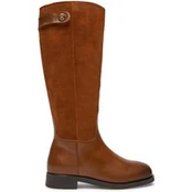 Jojikų batai Tommy Hilfiger Th Stud Leather Mix Long Boot FW0FW08341 Ruda kaina