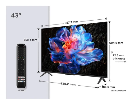 Televizorius TCL 43P6K