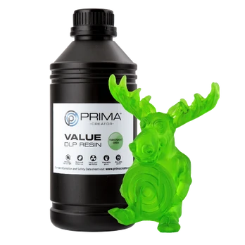 PrimaCreator Value UV/DLP derva - 1000ml - Transparent Žalias