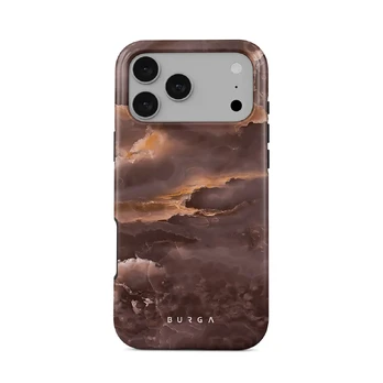 Fire Wood - Brown Marble iPhone 17 Pro Max Case, Tough (MagSafe) / N/A