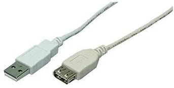 LogiLink USB 5.0m pilkas