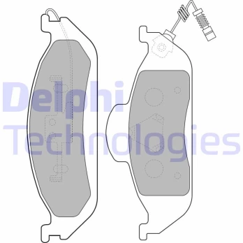 DELPHI LP1299 Brake pad set