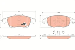 TRW GDB1690 Brake pad set
