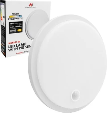 Maclean LED lamp with motion PIR sensor MCE535 W