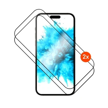 FIXED Full-Cover tempered glass with applicator for Apple iPhone 17, 2pcs, juodas