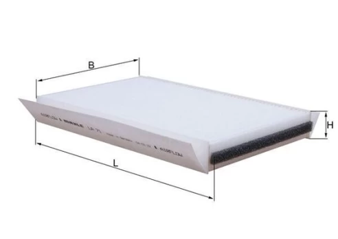 Filtras, salono oras KNECHT LA 71