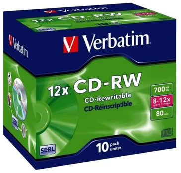 Duomenų laikmena Verbatim, 700 MB, 10vnt.