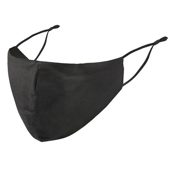 BYS Daugkartinio audinio veido kaukė, 3 Layer Black