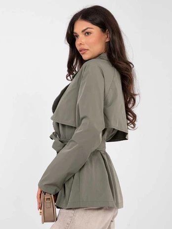Rue Paris Płaszcz-IT-PL-FL10069.65-khaki
