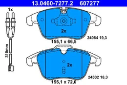 ATE 13.0460-7277.2 Brake pad set