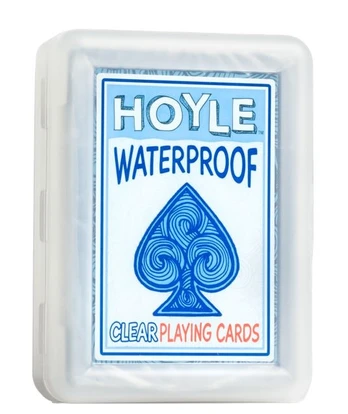Bicycle Hoyle skaidrios plastikinės kortos