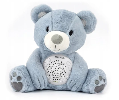 Milly Mally minkštas žaisliukas - projektorius meškiukas, Blue