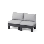 Keter Sodo sofa dvivietė Elements 2 Vieta pilka šviesiai pilka kaina