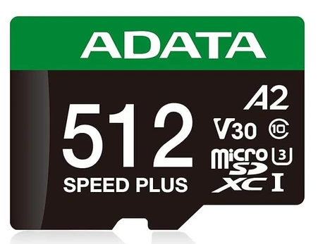 ATMINTINĖ MICRO SDXC 512GB UHS-I / UD512GUI3V30A2SP-RA1 ADATA