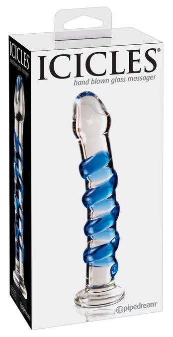Icicles No. 5 stiklinis dildo