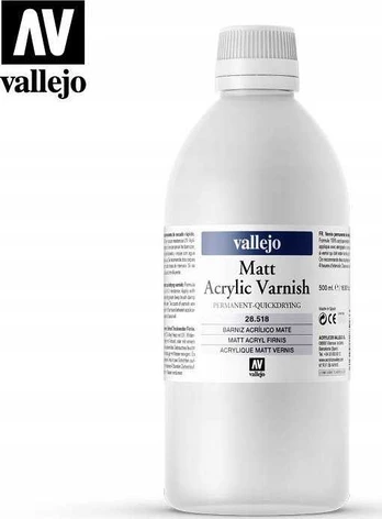 Vallejo Vallejo: Matinis akrilinis lakas 500 ml