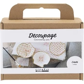 Creative - Mini Craft Kit Decoupage, Mussel shells, soft rose, 1 pack - () kaina