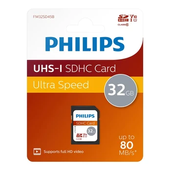 Philips FM32SD45B/10 SDHC Flash Memory 32GB