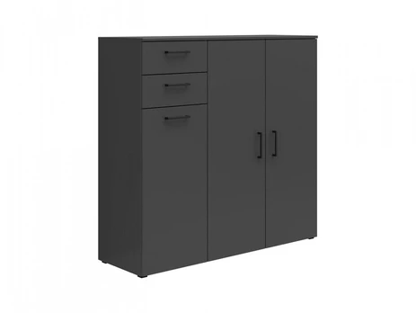 Komoda MultiDo, 120x40x115 cm, juoda