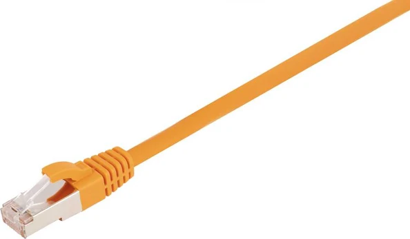 Fuj:tech CAT6A S/FTP -verkkokaapeli, 0.25 m, oranssi