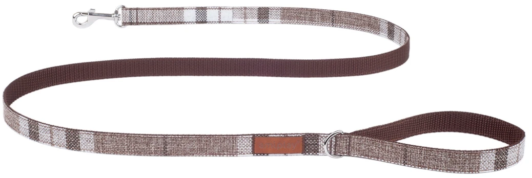 Pavadėlis Amiplay London, rudas, 1.4m x 1cm