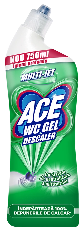 Gelinis tualeto valiklis ACE DESCALER, 750 ml