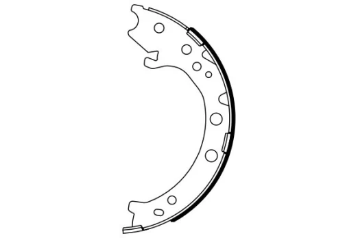BOSCH 0 986 487 967 Brake shoe set