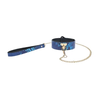 Ouch By Shots Florence Collection - Collar with Leash - Mėlyna