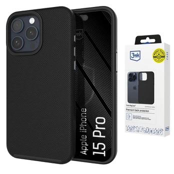 Dėklas 3Mk Protection 3mk Fortis MagCase for iPhone 15 Pro - Juodas