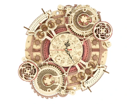 Medinis 3D galvosūkis TM Varvikas Zodiac Wall Clock RK007e