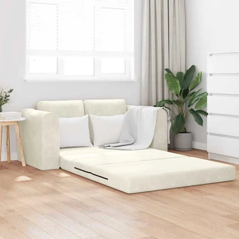 Sofa lova 60cm Kreminė Aksomas