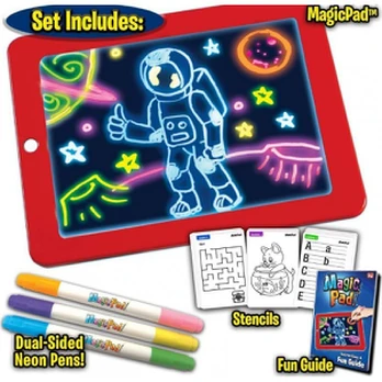 TLC Baby Magic Pad piešimo lenta su LED apšvietimu