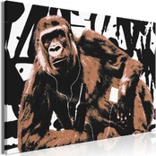 Artgeist Paveikslas - Pop Art Monkey (1 Part) Narrow Brown kaina