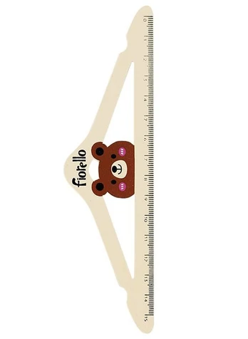 Medinė liniuotė MEŠKA-PAKABA (15 cm)