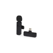 Belaidis prisegamas įkraunamas USB-C mikrofonas kaina