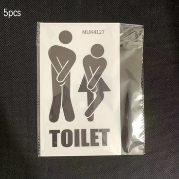 Plastikinis tualeto ženklas, 5vnt