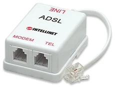 Adapteris Intellinet 201124 ADSL, 57 x 23 mm, balta kaina