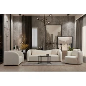 Dvivietė sofa Asos Cream-2 Kremas kaina